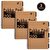 Pukka Kraft A4 Wirebound Project Book 200 Page Pack of 3
