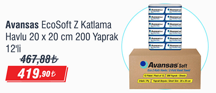 Temizlik Ürünleri Avansas’tan Alınır!