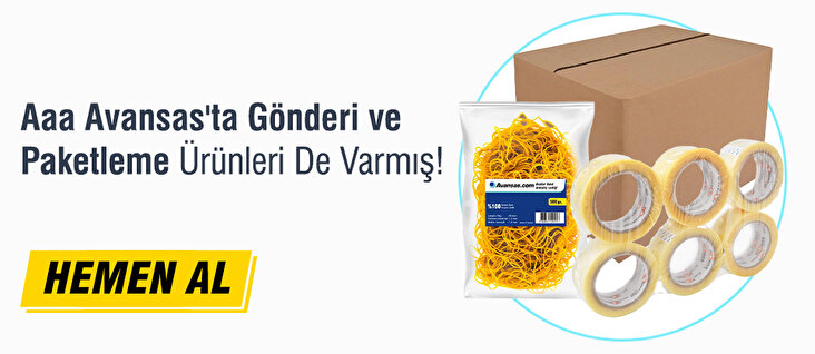 Gönderi Paketleme Ürünleri Avansas'ta!