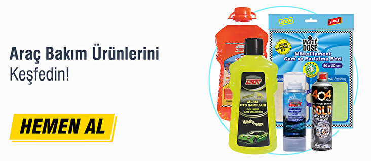 Araç Bakım Ürünlerinde Kaçırılmayacak Fırsatlar!