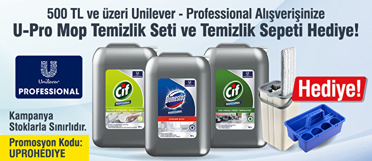 U-Pro Mop Temizlik Seti ve Temizlik Sepeti HEDİYE!