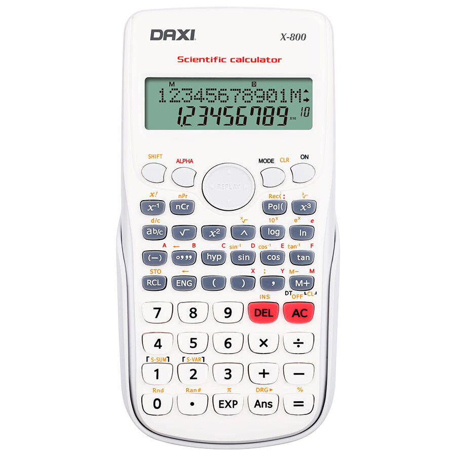 Daxi X-800 Beyaz Bilimsel Hesap Makinesi