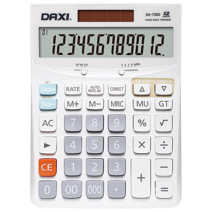 Daxi DX-7300 Beyaz Hesap Makinesi