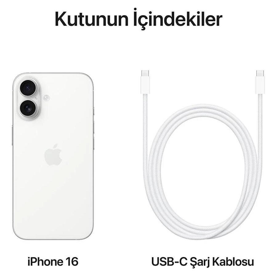Apple iPhone 16 128GB Beyaz - Apple Türkiye Garantili Fiyatı | Avansas