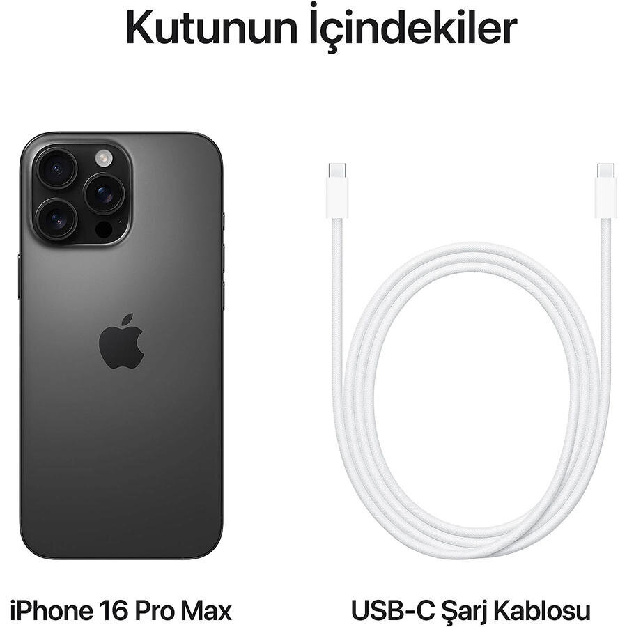 【無傷美品】Apple iPhone 16 Pro Max ブラック 256GB Apple iPhone 16 Pro Max 256GB Siyah Titanyum - Fiyatı, Yorumları