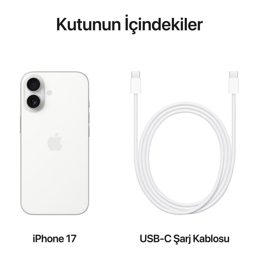 Apple iPhone 17 256GB Beyaz - Apple Türkiye Garantili Fiyatı | Avansas