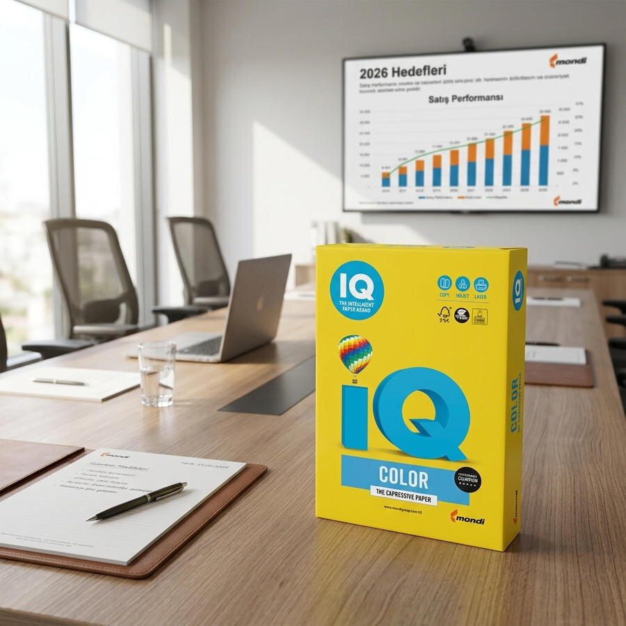 IQ Color A4 Sarı Fotokopi Kağıdı 80 g 1 Paket (500 Sayfa) Fiyatı