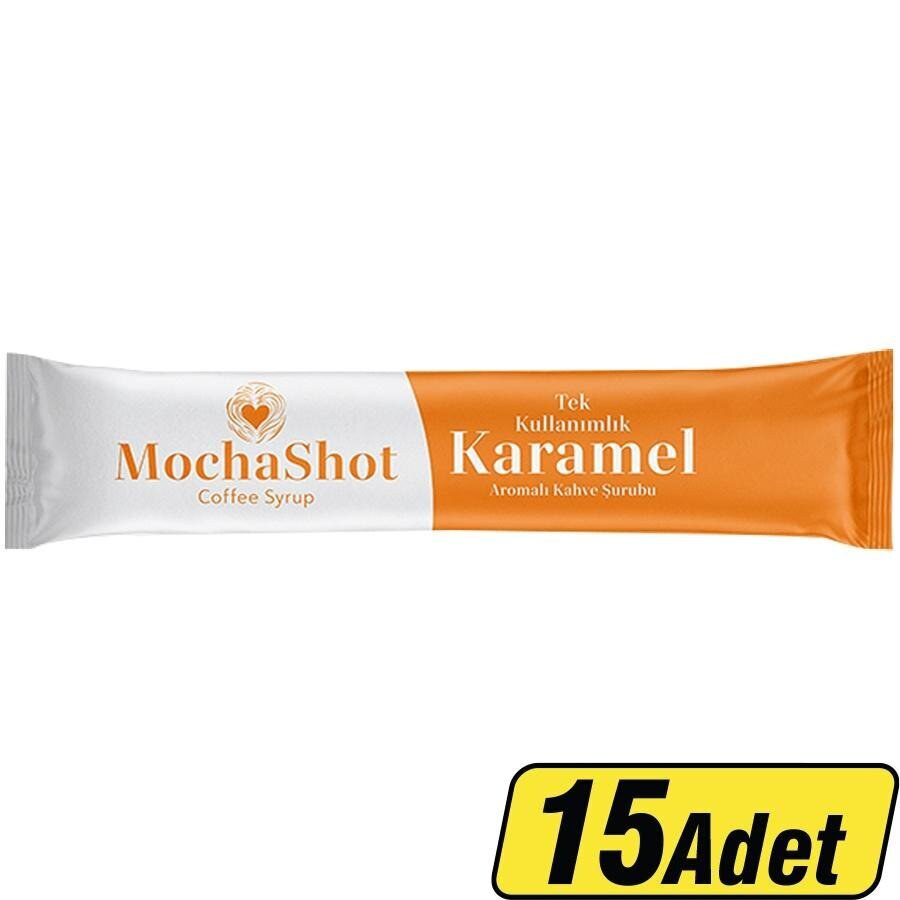 新品未使用　メモ　 aromantic milkcandy tastycafe Mocha Shot Karamel Aromalı Tek Kullanımlık Kahve Şurubu 13 ml x 15