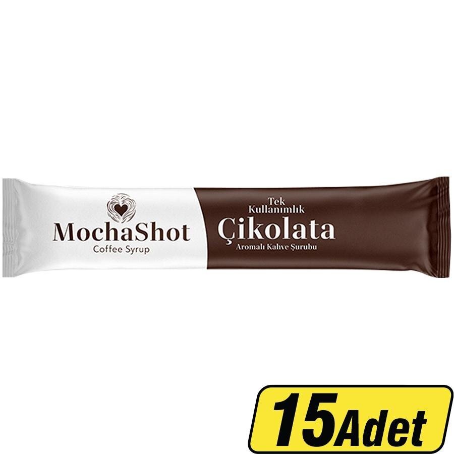 Mocha Shot Çikolata Aromalı Tek Kullanımlık Kahve Şurubu 13 ml x