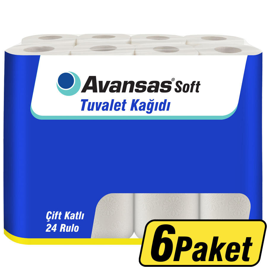 Avansas Soft Tuvalet Kağıdı 24 Rulo 6 Paket - Çok Al Az Öde