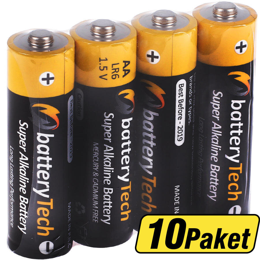 Avansas Battery Tech Süper Alkalin AA Kalem Pil 4'lü 10 Paket