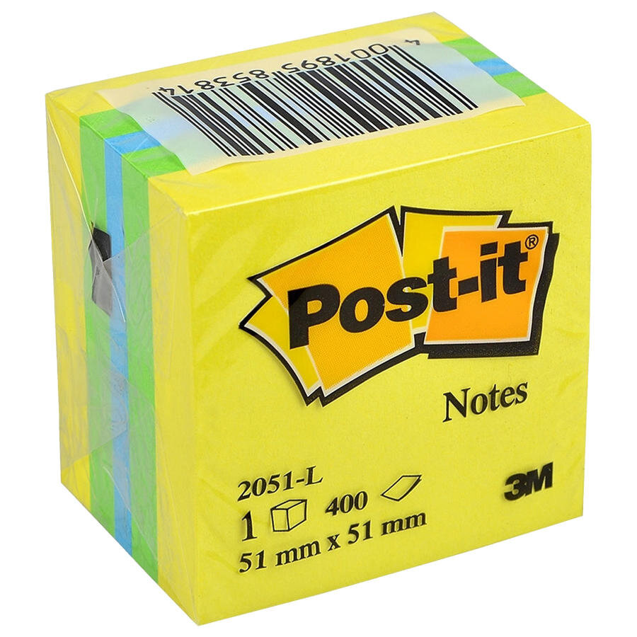 3M Post-it 2051 Mini Yapışkanlı Not Kağıdı 51 mm x 51 mm 400 Yaprak