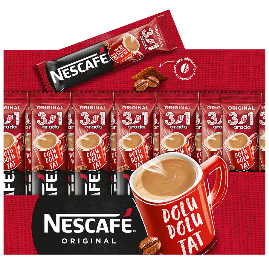 Nescafe 3'ü 1 Arada Kahve 17,5 gr 72'li Paket