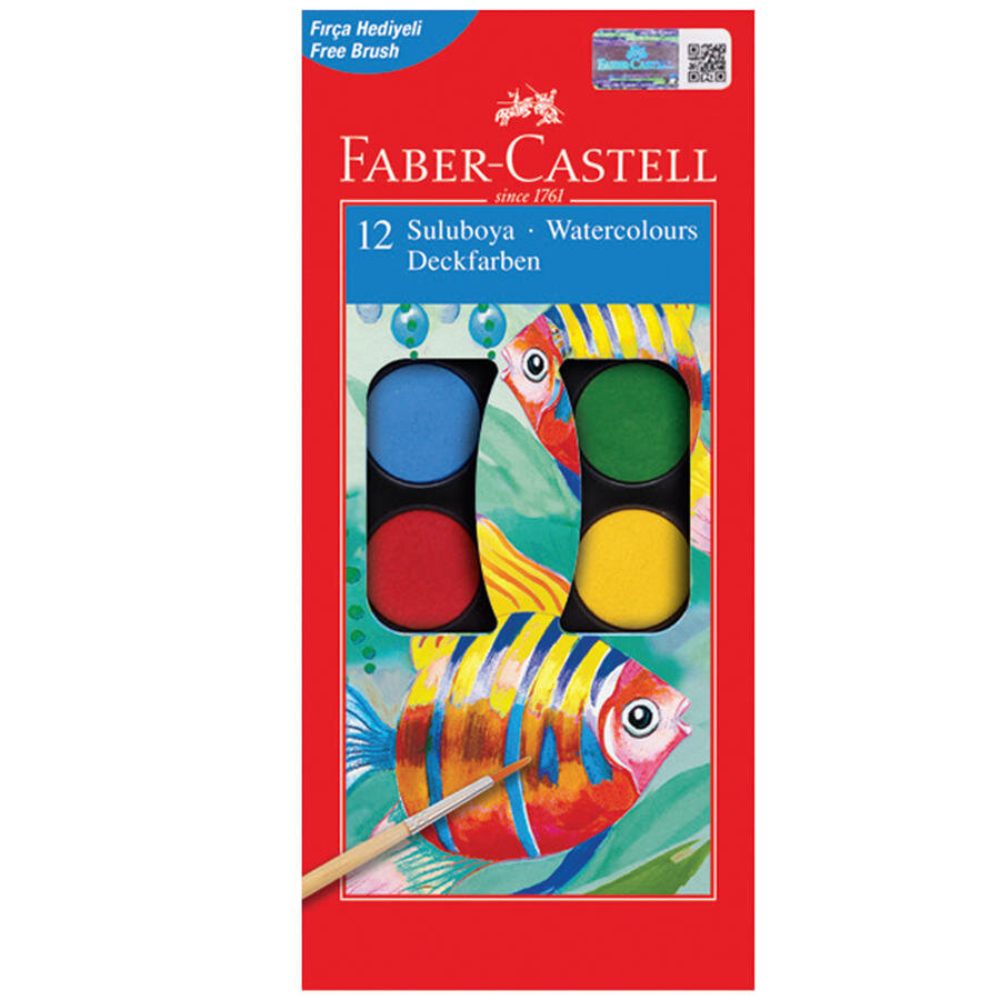 Faber-Castell Redline Sulu Boya Küçük Boy 12 Renk