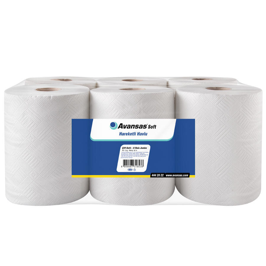 Avansas Soft Hareketli Kağıt Havlu 6'lı (5 kg)