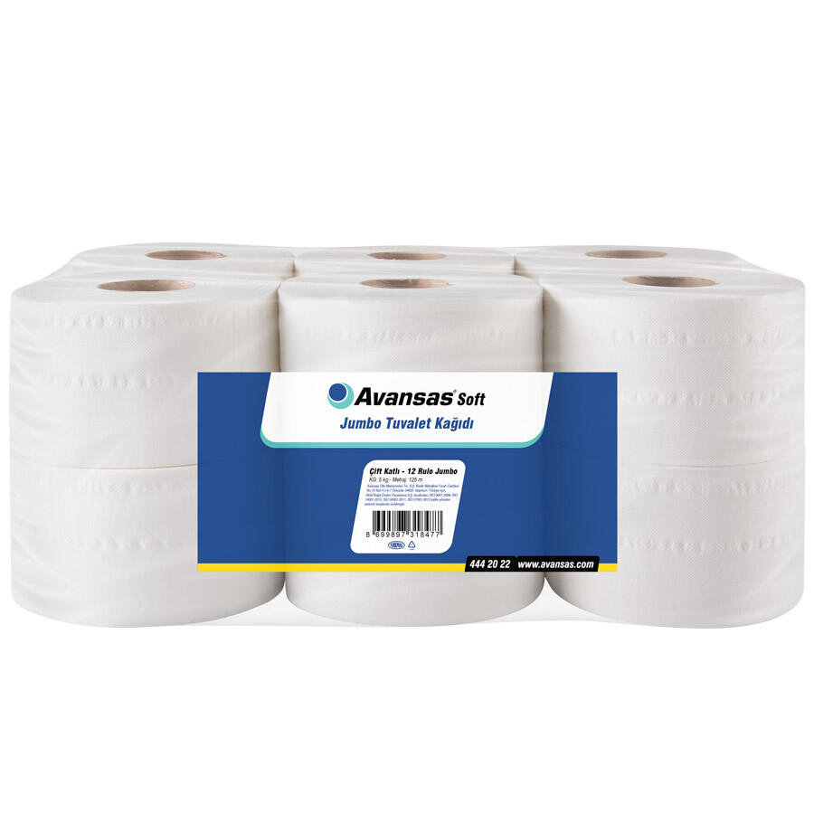 Avansas Soft Jumbo Tuvalet Kağıdı 125 mt x 12'li