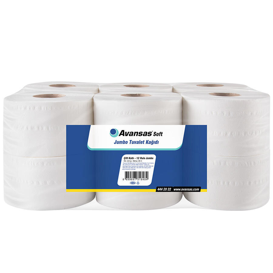 Avansas Soft Jumbo Tuvalet Kağıdı 90 mt x 12'li