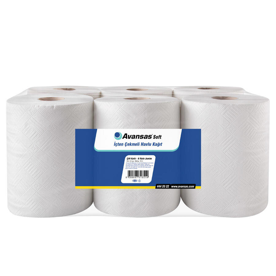 Avansas Soft İçten Çekmeli Kağıt Havlu 6'lı