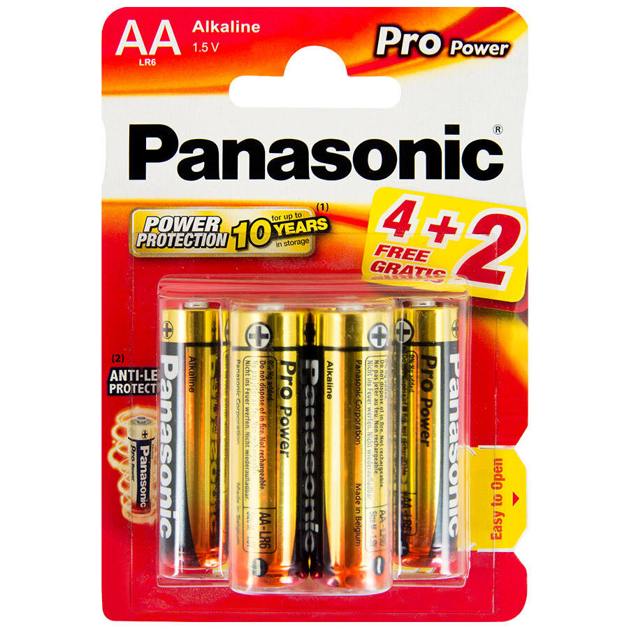 Panasonic Pro Power Alkalin AA Kalem Pil 4+2'li Paket