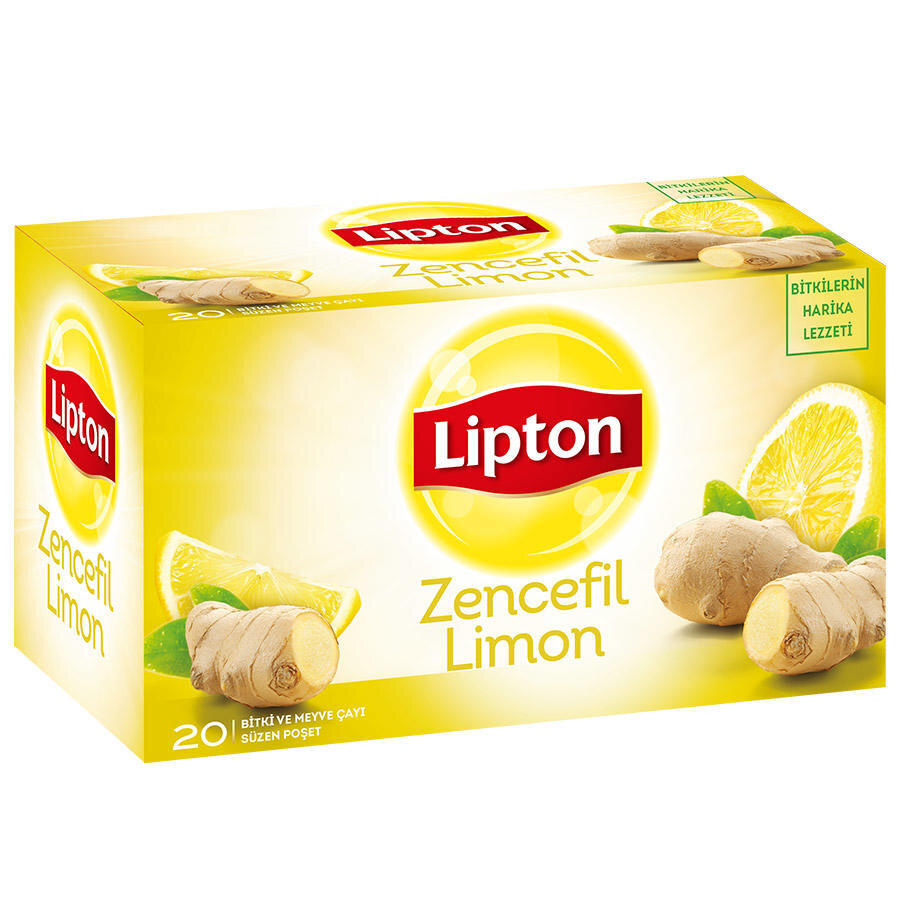 Lipton Zencefil Limon Bardak Poşet Çay 20'li