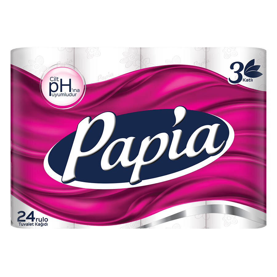 Papia Tuvalet Kağıdı 3 Katlı 24'lü