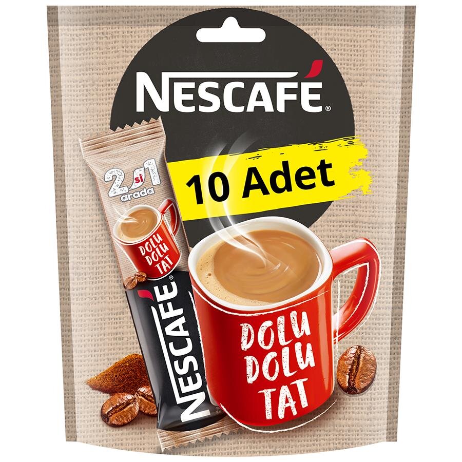 Nescafe 2'si 1 Arada Kahve 10 gr 10'lu Paket