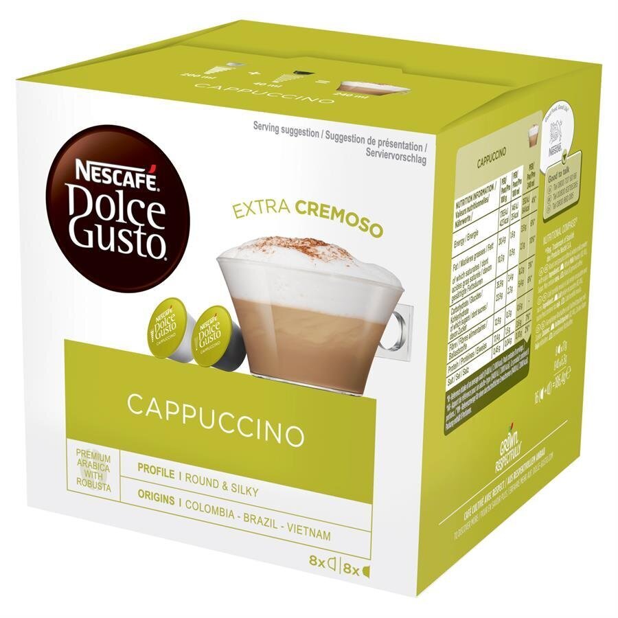 Buy NESCAFÉ Dolce Gusto Cappuccino Coffee Pods Pack of 16 Avansas®