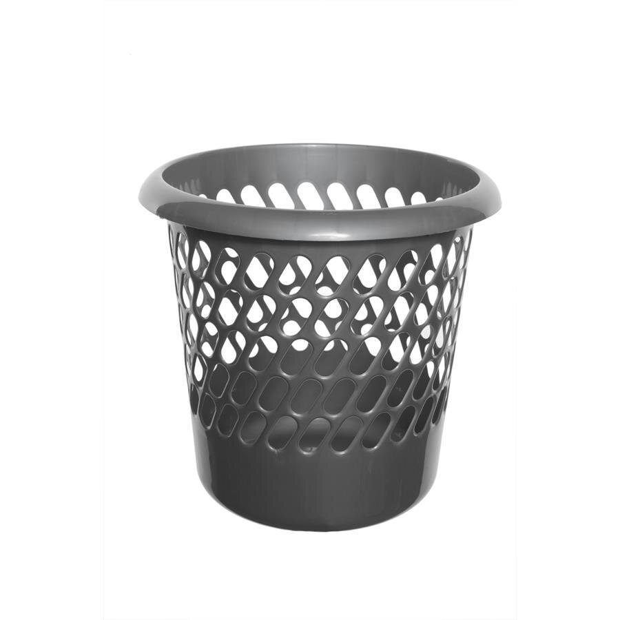 Buy Plastic Waste Paper Bin 30 cm Silver Avansas®