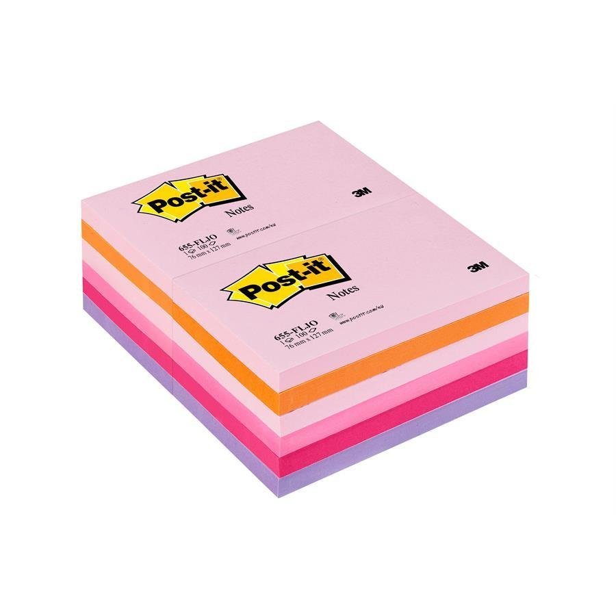 Lot De 4 Blocs Notes Autocollants Noirs - 76x76 Mm, 200 Feuilles - Papier Adhésif Repositionnable - 10