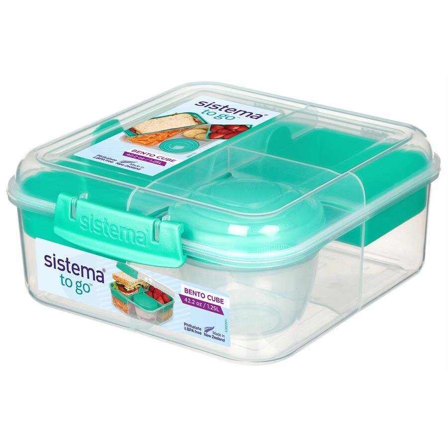 Buy Sistema® Bento Cube TO GO™ with Yoghurt Pot Clear 1.25 L Avansas®