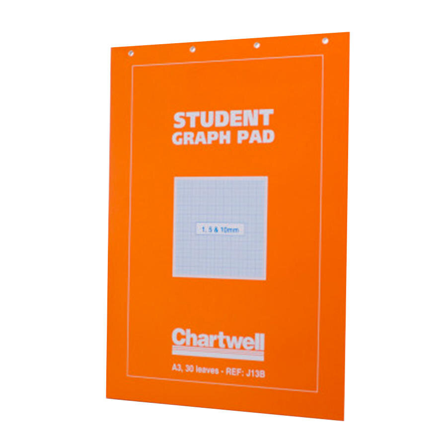Buy Chartwell Student A3 Graph Pad 110mm Grid 70gsm 30 Sheets White