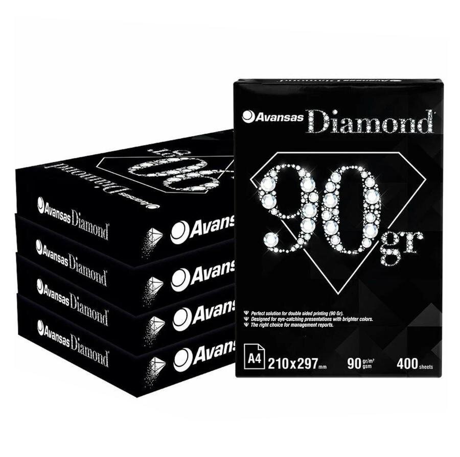 Buy Avansas Diamond A4 Copy Paper 90 gsm Box of 5 Reams of 400 Sheets ...