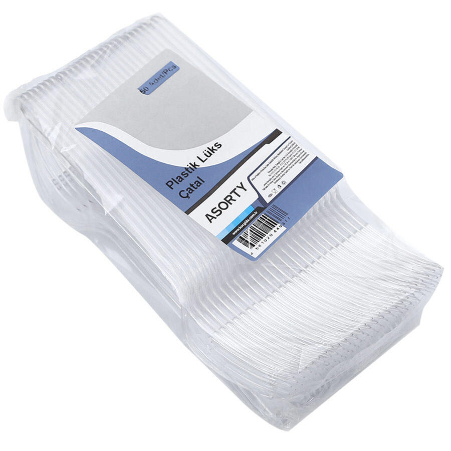 Buy Asorty Disposable Fork Clear Pack of 50 Avansas®