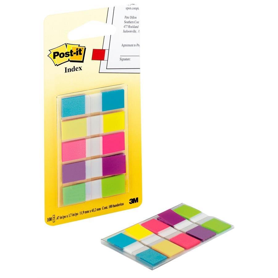 Buy Postit Index Flags 12 mm 100 Tabs 5 Assorted Colours Avansas®