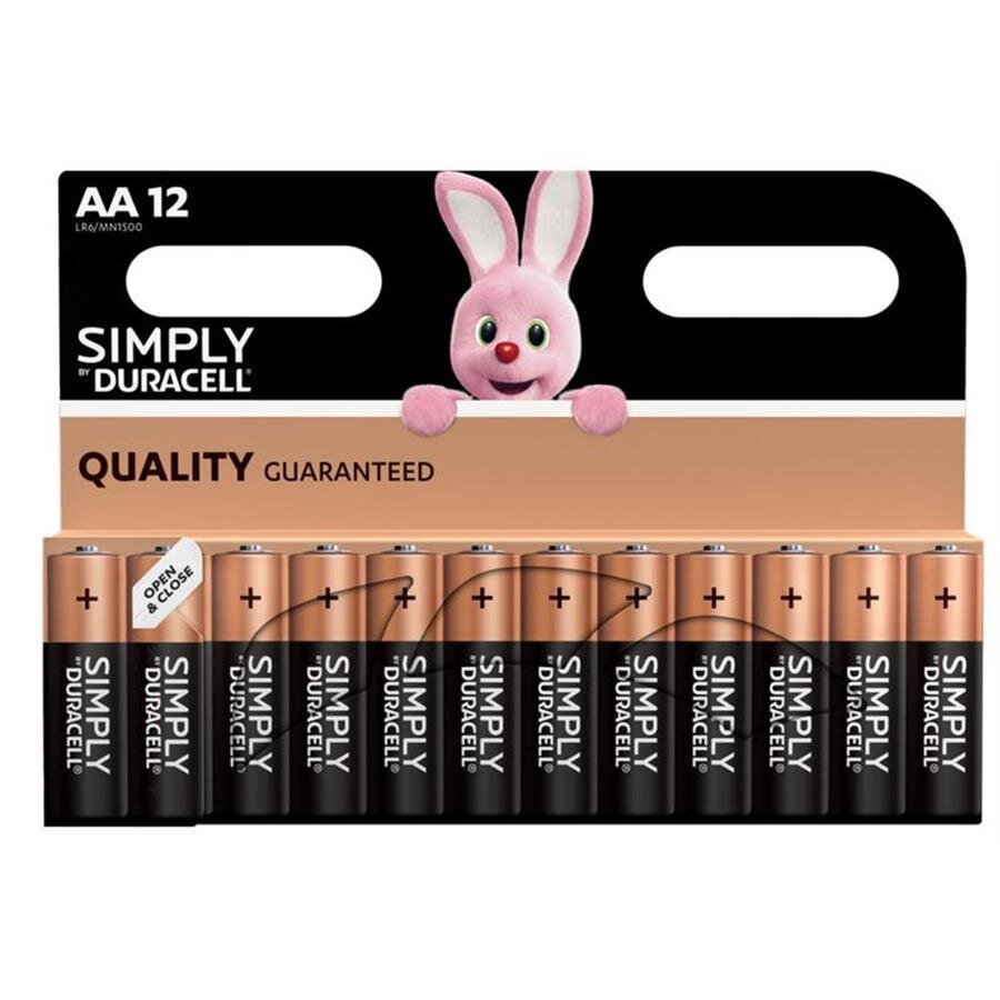 Duracell Simply AA Batteries PK12