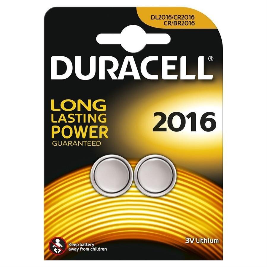 10 x Duracell CR2016 Lithium Batteries V2016 DL2016 3V 