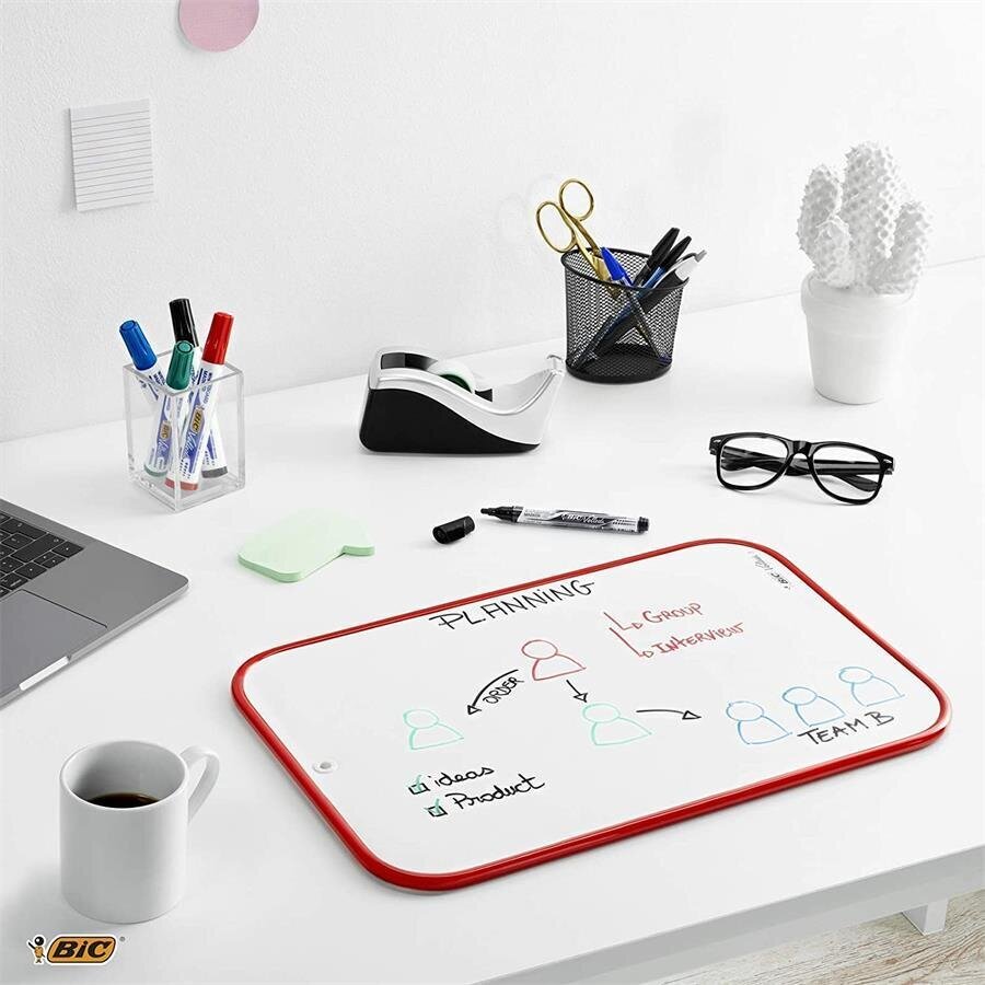 Buy Bic Velleda Dry Wipe Whiteboard Double Sided Board 30 x 44 cm