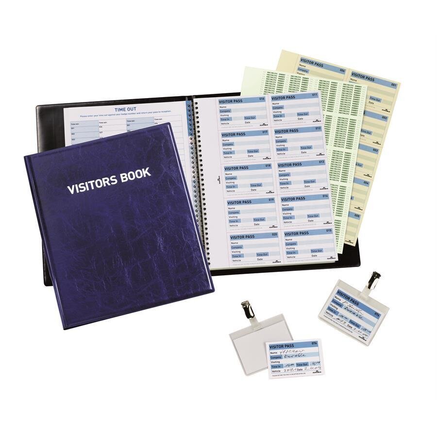 Buy Durable Visitor Book 100 with 100 Badge Refill 60 x 90 mm Avansas®