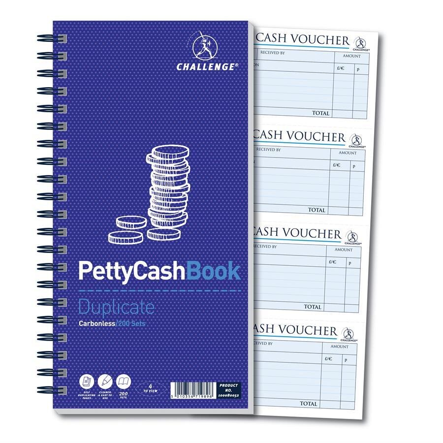 Buy Challenge 280 x 141 mm Petty Cash Book Pack of 1 | Avansas®