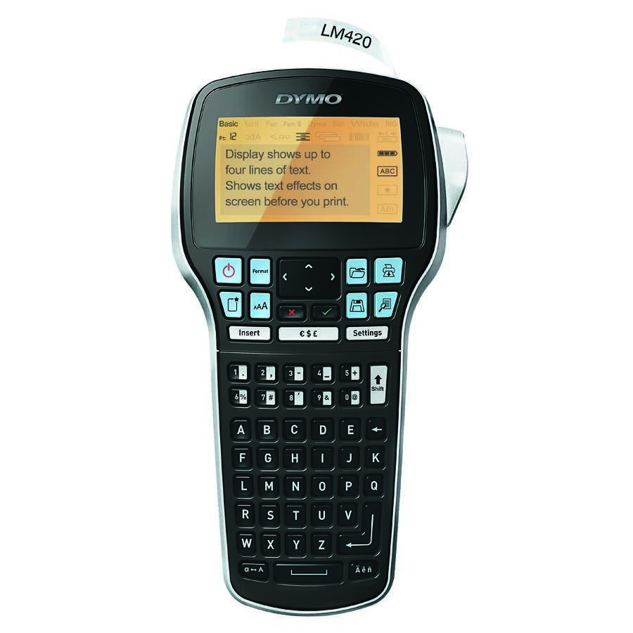 Buy Dymo LabelManager® 420P High Performance Rechargeable Portable Label Maker Kit with 4 Rolls