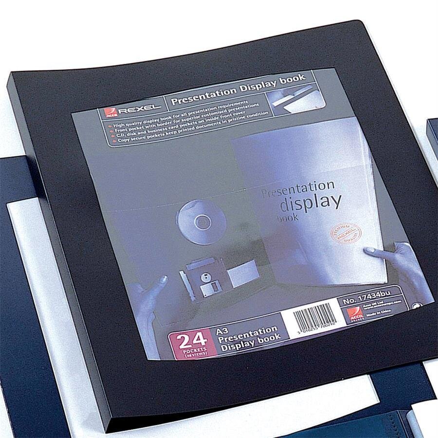 Buy Rexel Clearview Display Book 24 Pocket A4 Black Avansas®