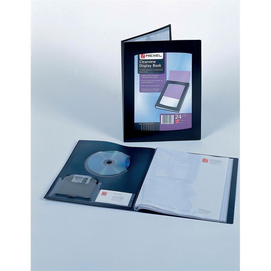 Buy Rexel Clearview Display Book 12 Pocket A4 Black Avansas®