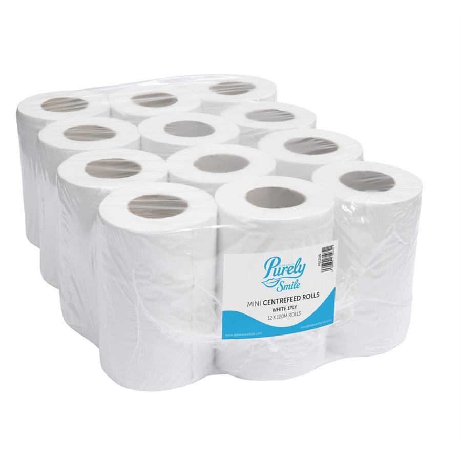 Buy Purely Mini Centre Feed Roll 120 m Recycled Pack of 12 | Avansas®