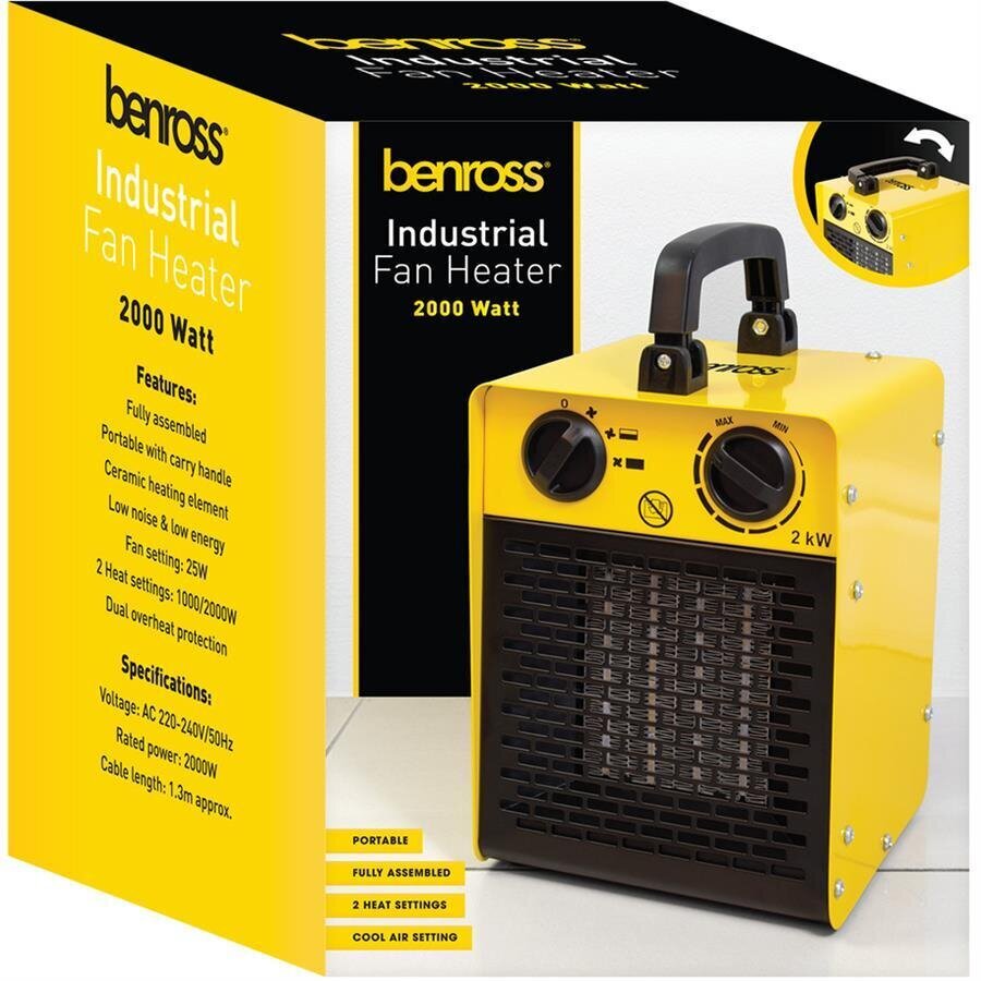 Buy Benross Industrial Fan Heater 2000W | Avansas®