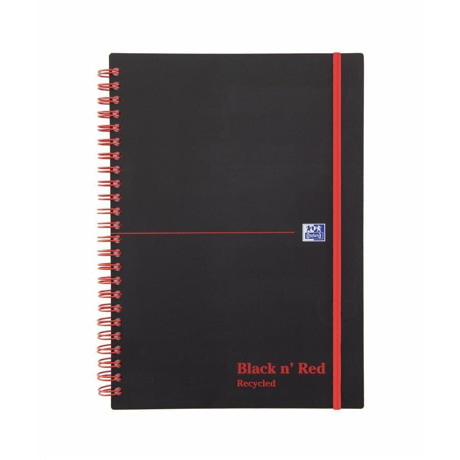 Buy Oxford Black n Red A5 Wirebound Polypropylene Cover Notebook