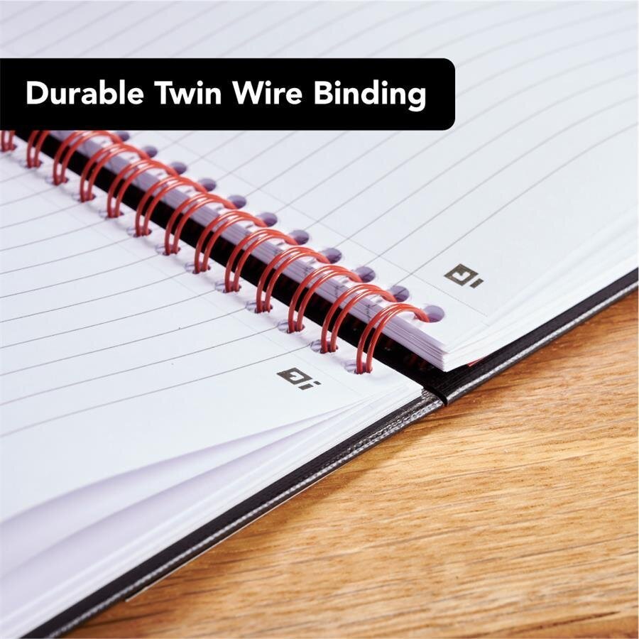 Buy Oxford Black n Red A5 Wirebound Hard Cover Notebook Ruled 140 Pages
