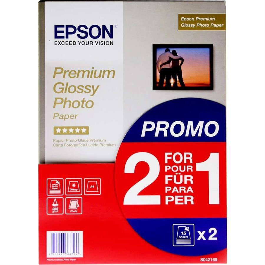 Buy Epson A4 Premium Glossy Photo Paper 255 Gsm C13s042169 30 Sheets Value Pack Avansas® 2962