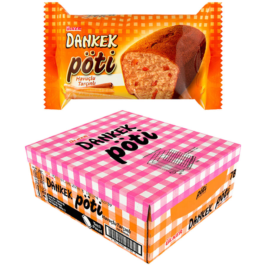 Ülker Dankek Pöti Havuçlu Tarçınlı Kek 35 gr 24�lü Paket Avansas